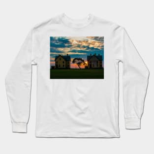 Sunset, Officer's Row, Fort Hancock, Sandy Hook, New Jersey Long Sleeve T-Shirt